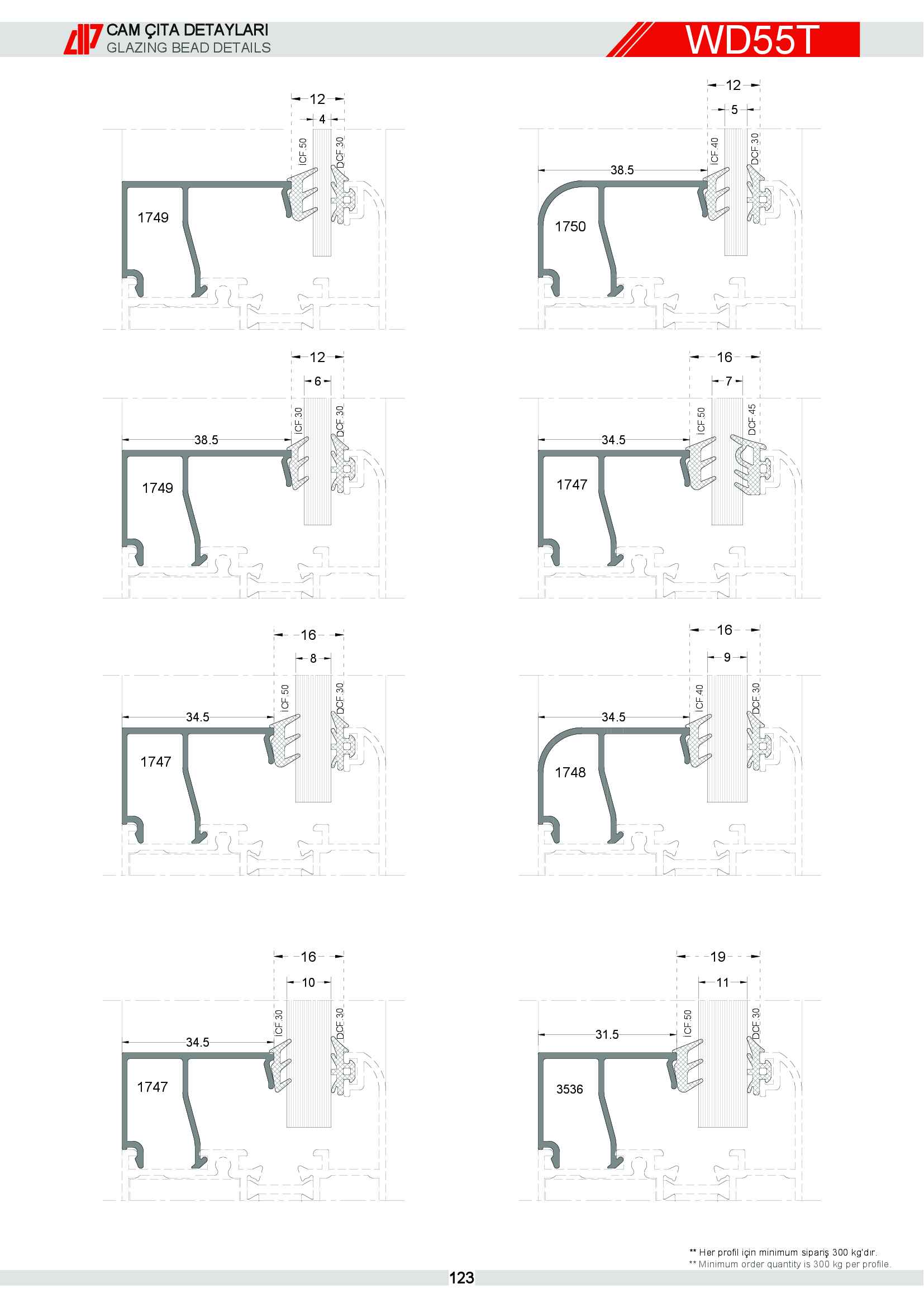 S 55 Yalıtımlı Alüminyum 53